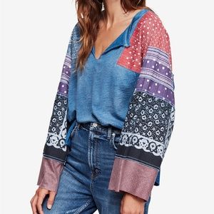 Free People Shibuya Boho Tunic Oversized Top